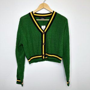 Cropped Retro Button-Down Cardigan: New with tags